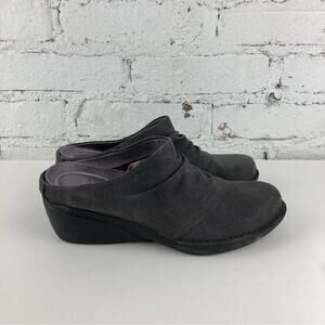 Dansko Suede Slouch Wedge Mules
